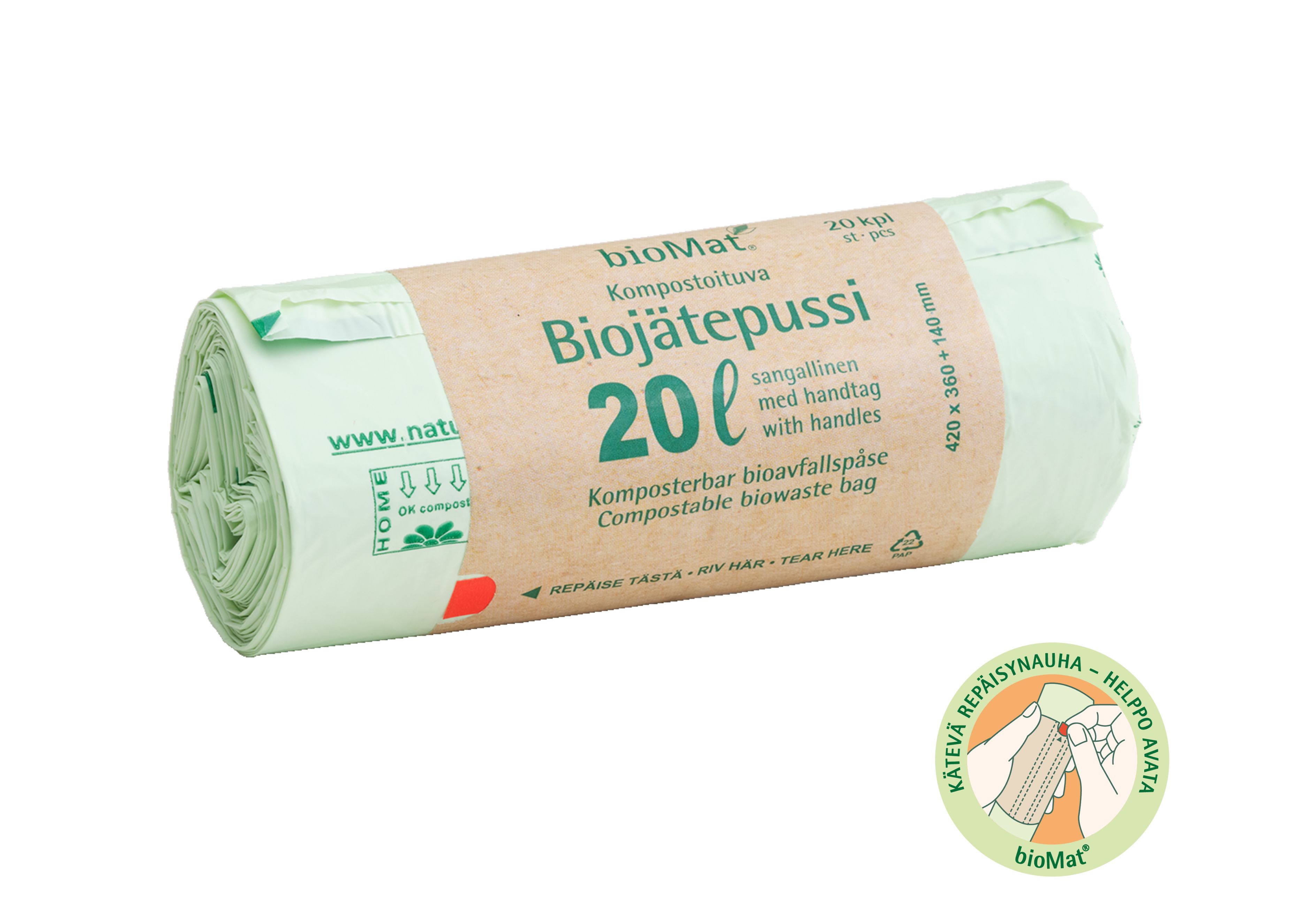 1094 Biomat 20 L sangallinen, 20 kpl