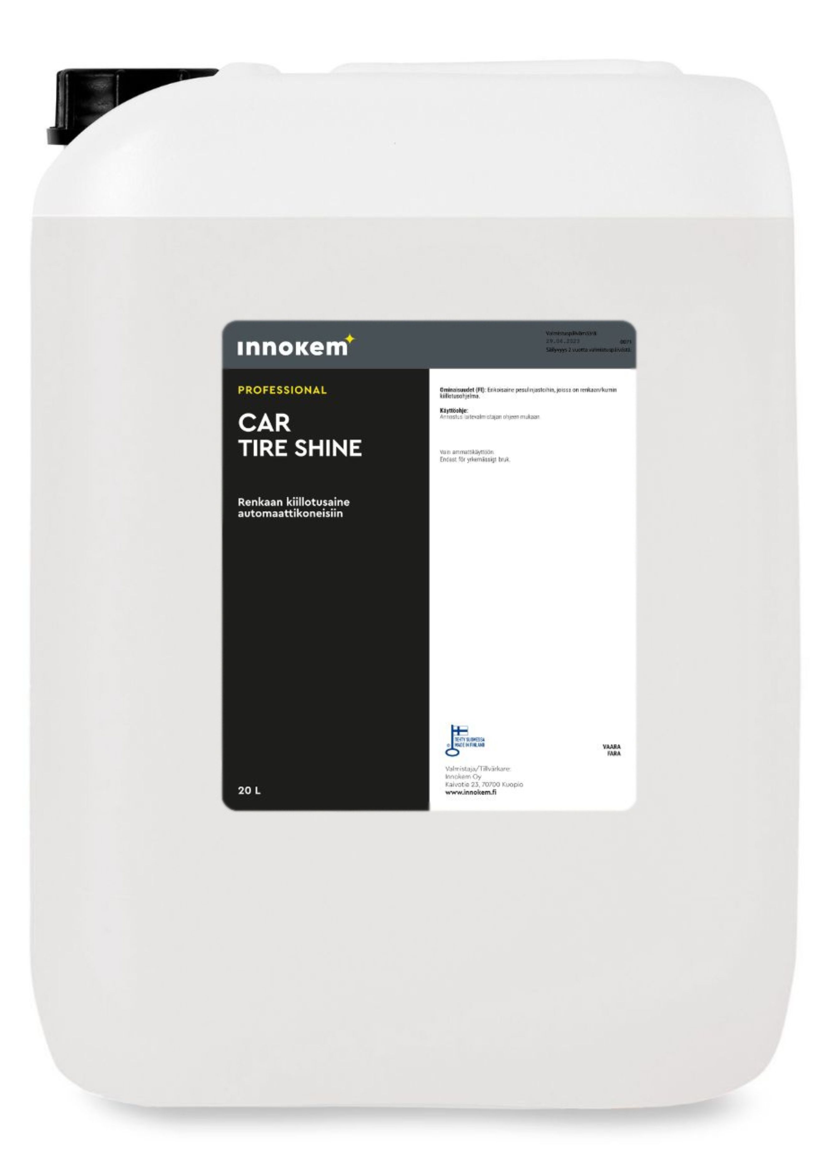 innokem tire shine line kuminhoitoaine 20l