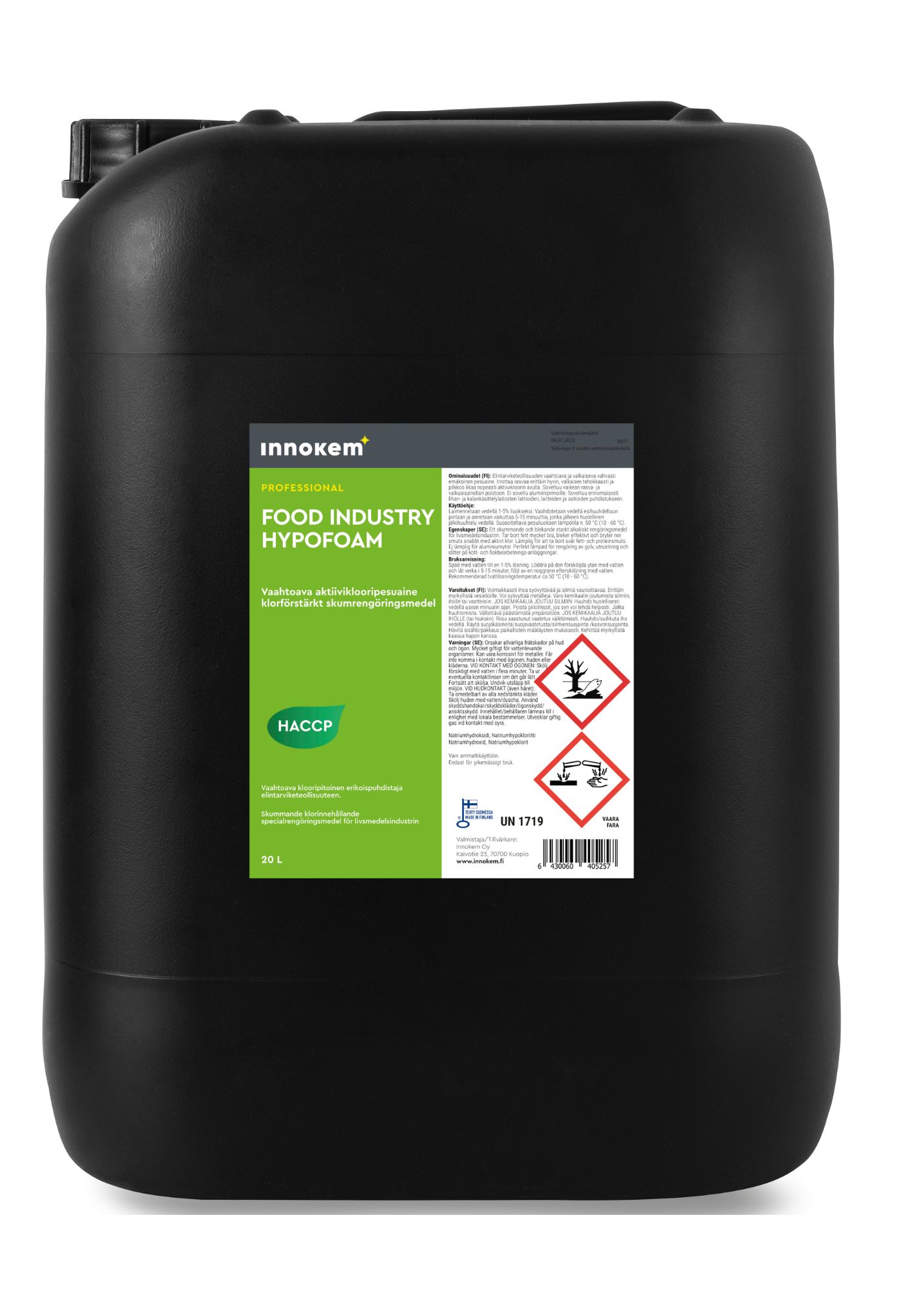 innokem fd hypofoam tehopesuaine 20l