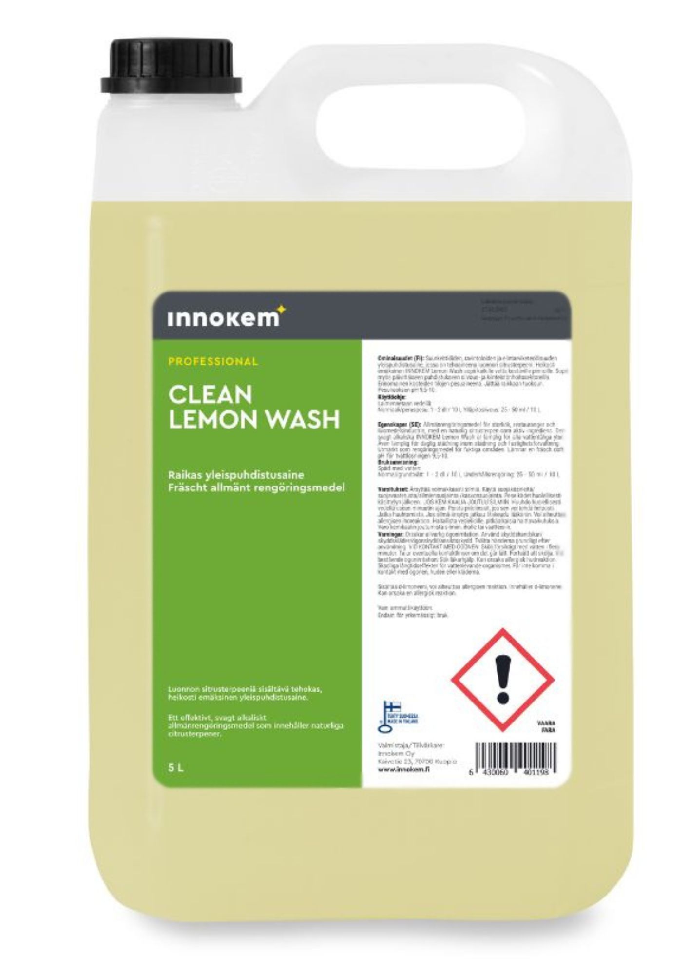 innokem lemon wash yleispesuaine 5l