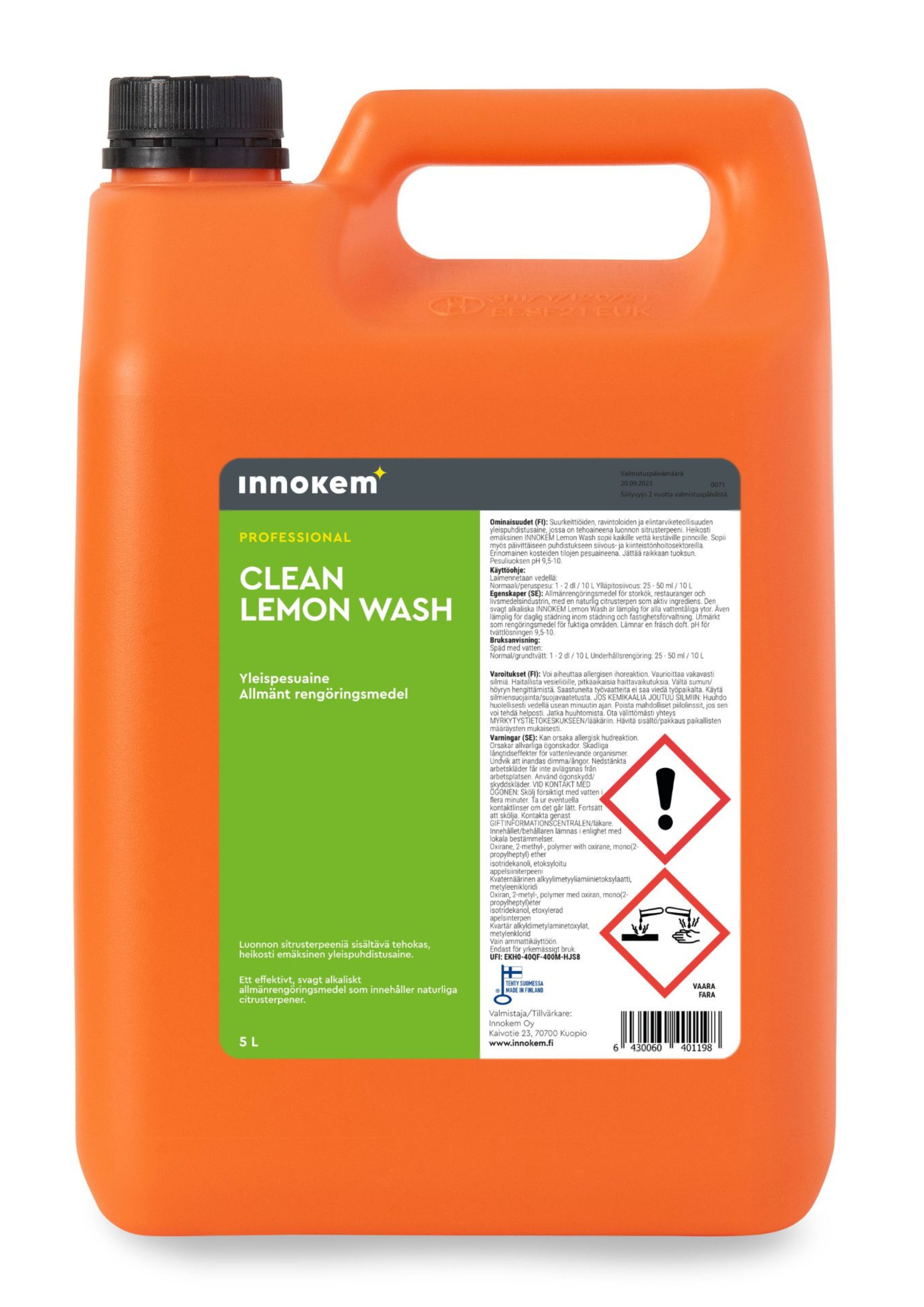 INNOKEM Lemon Wash Yleispesuaine 5L