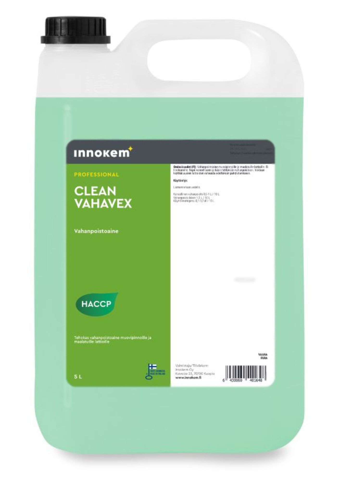 innokem vahavex vahanpoistoaine 5l