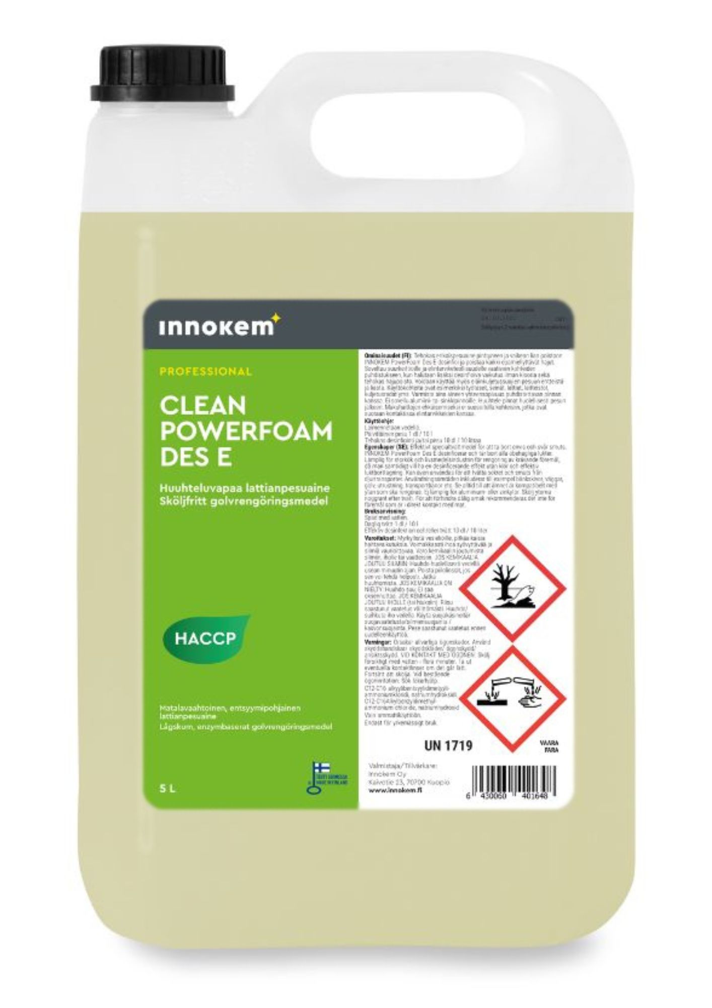 innokem powerfoam des euca puhdistusaine