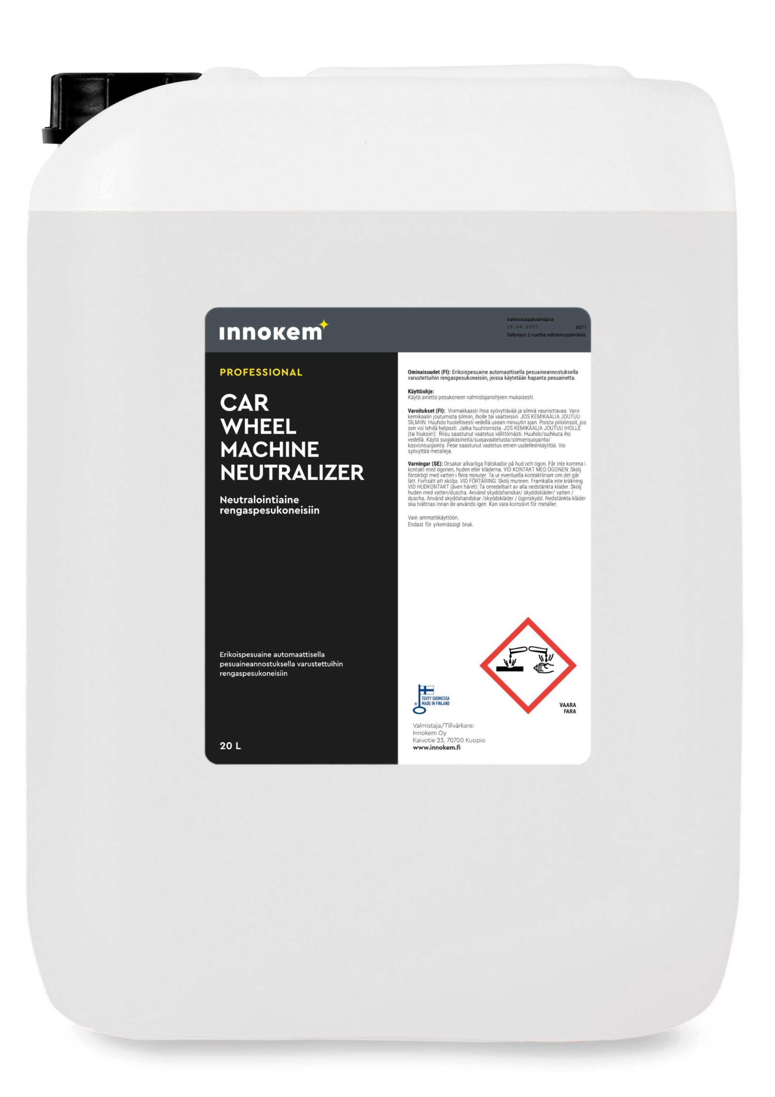 innokem wheel machine neutralizer neutralointi 20l