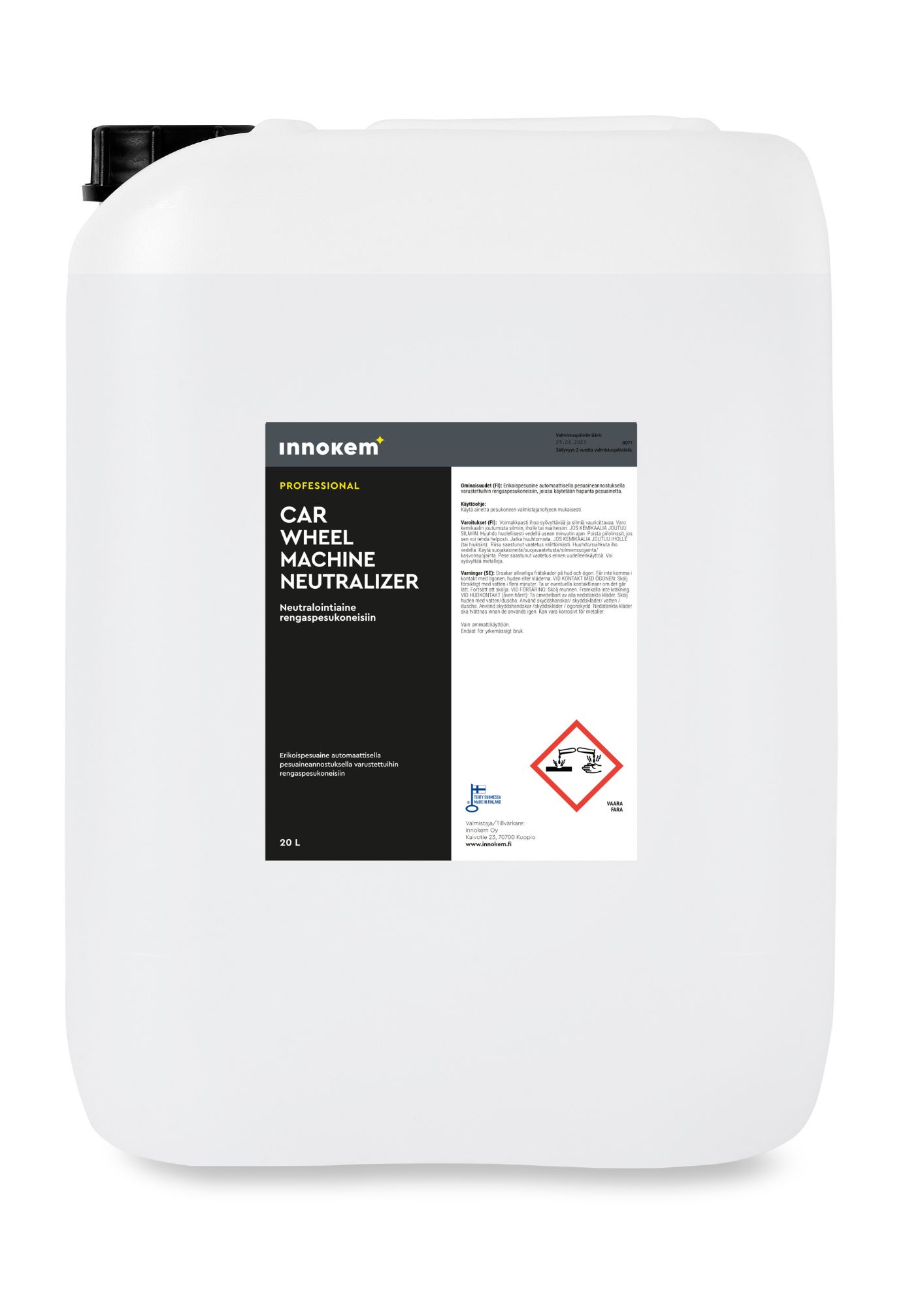 innokem wheel machine neutralizer neutralointi 20l