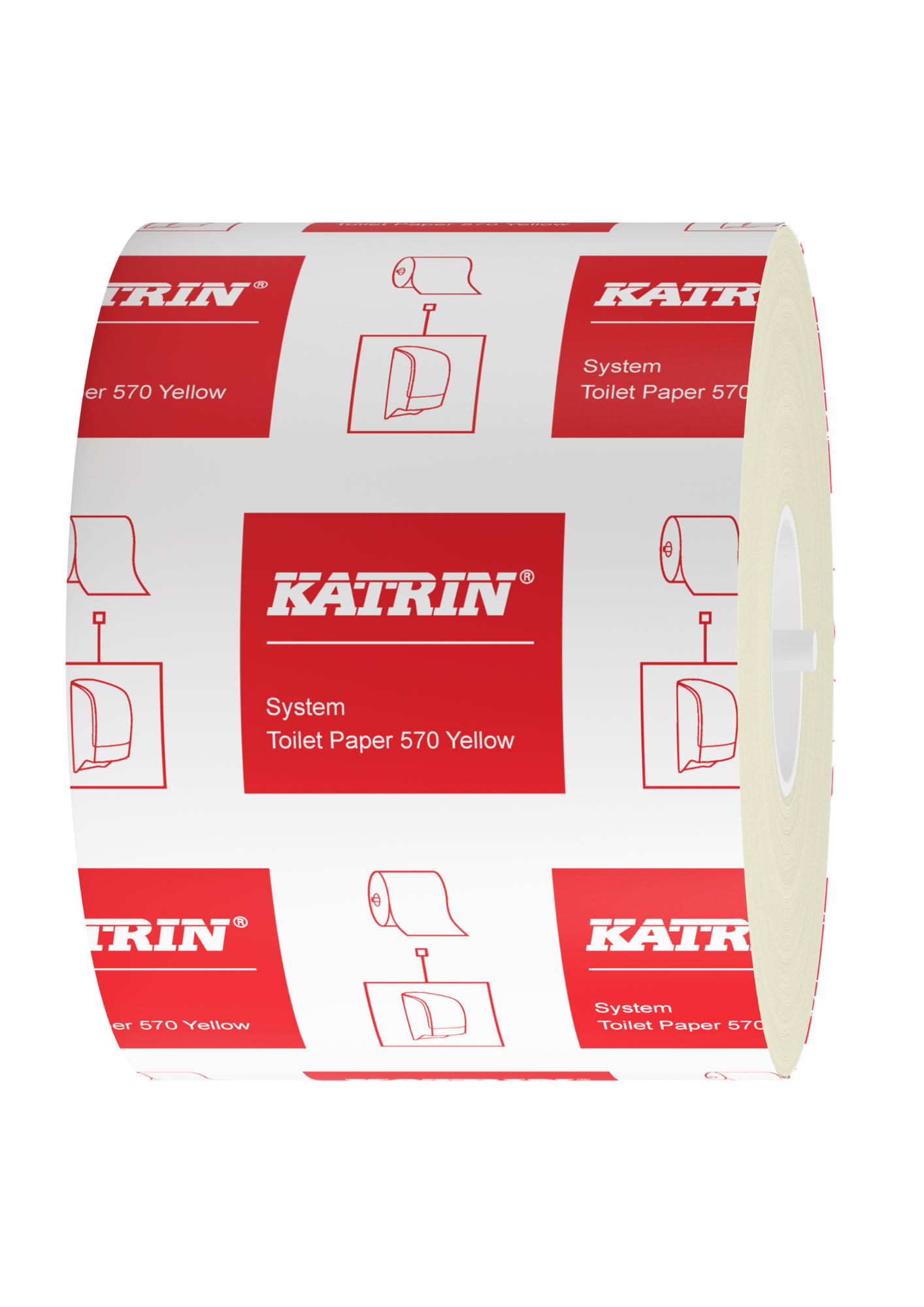 156104 Katrin System Wc-paperi 570, keltainen
