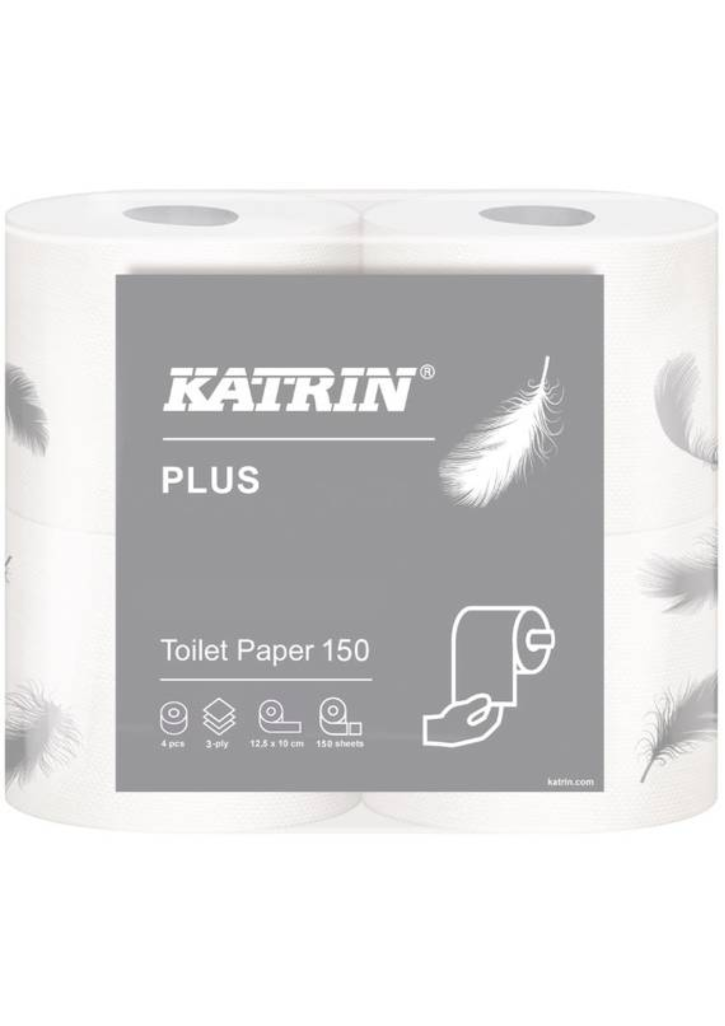 35861 Katrin Plus Toilet WC-paperi 150 valk., 40rl