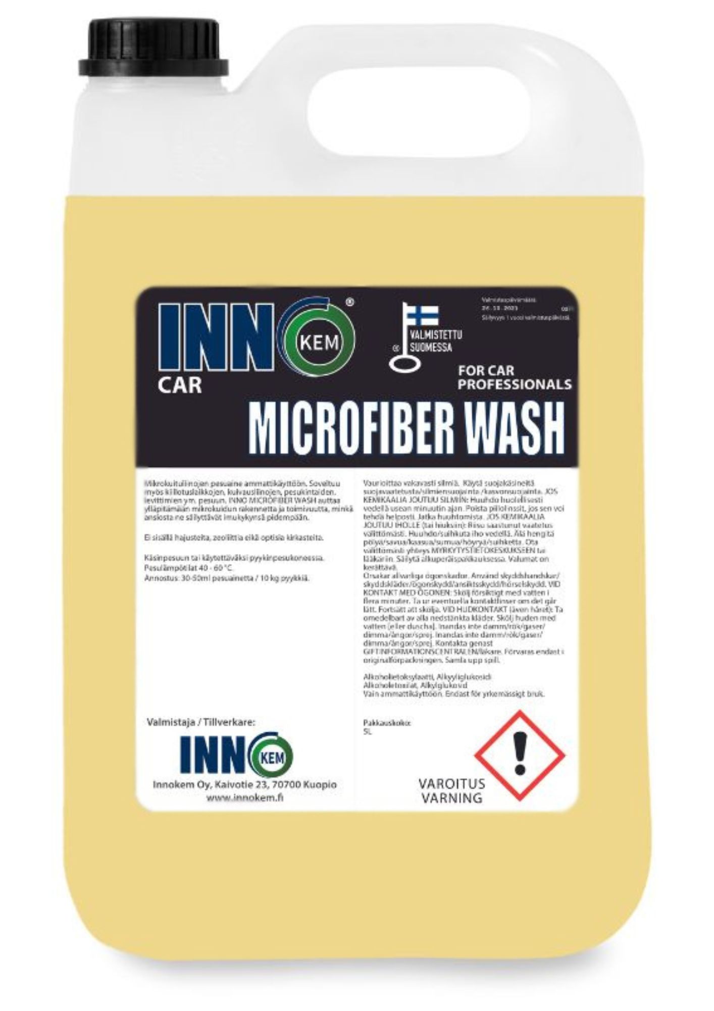 innokem microfiber wash pesuaine 5l