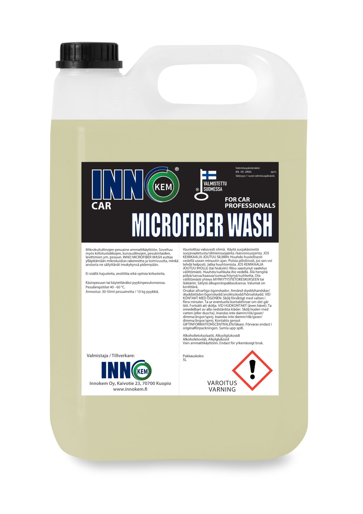 INNOKEM Microfiber Wash Pesuaine 5L