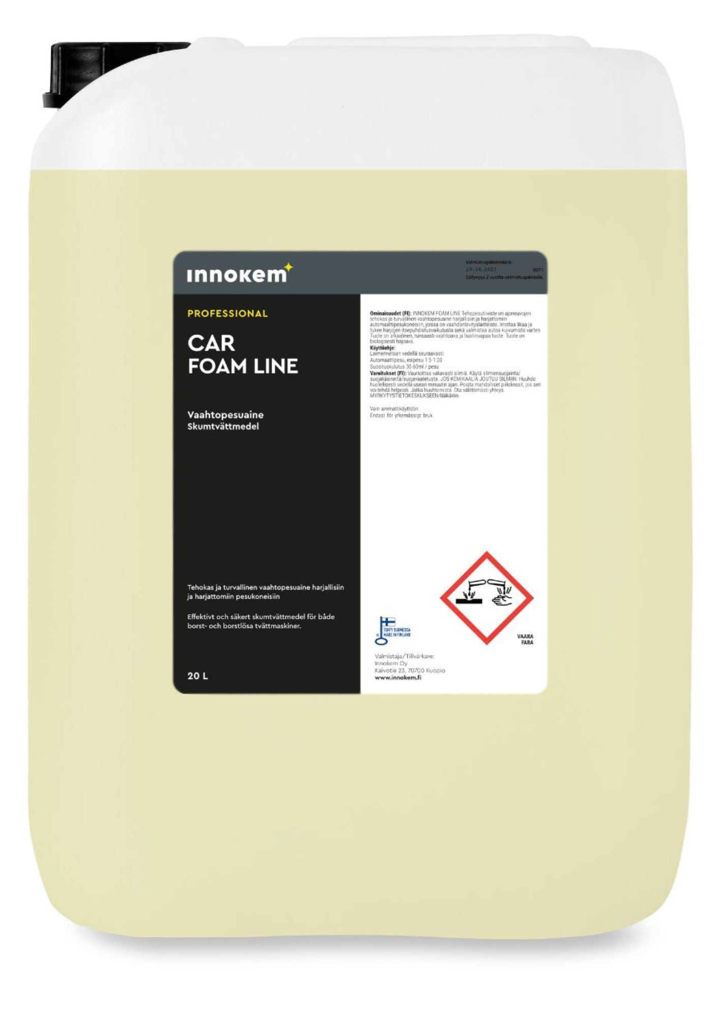 innokem foam line pesukoneaine