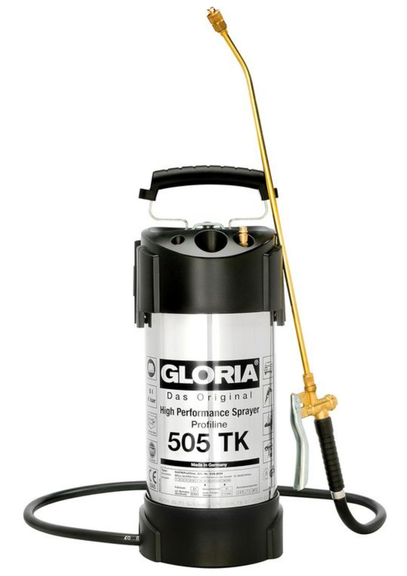 Gloria 505 TK Painekannu, ruostumaton 5L