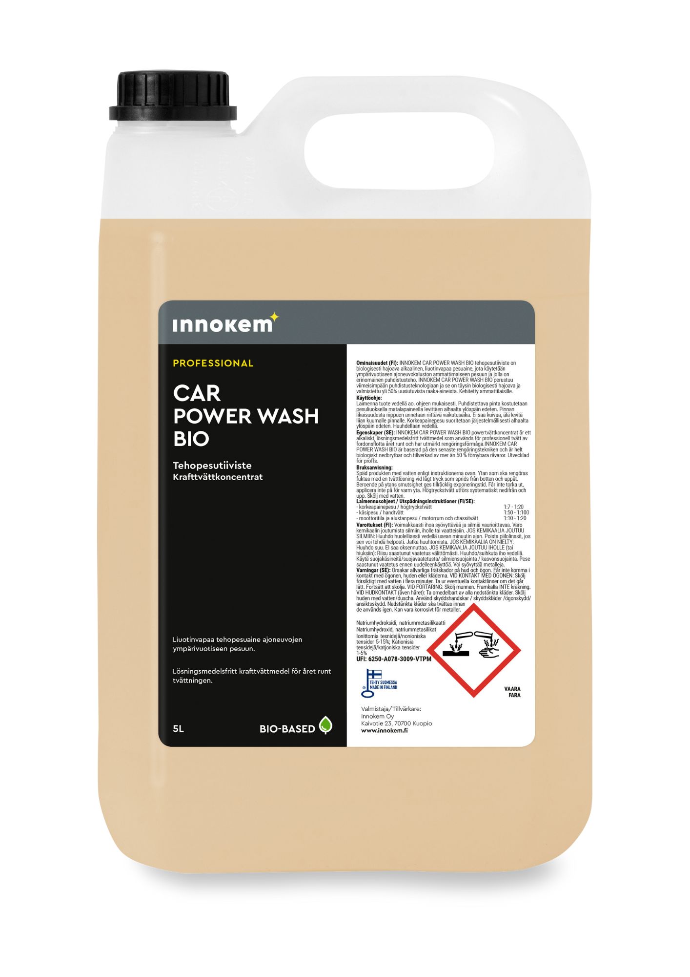 innokem power wash bio tehopesutiiviste 5l
