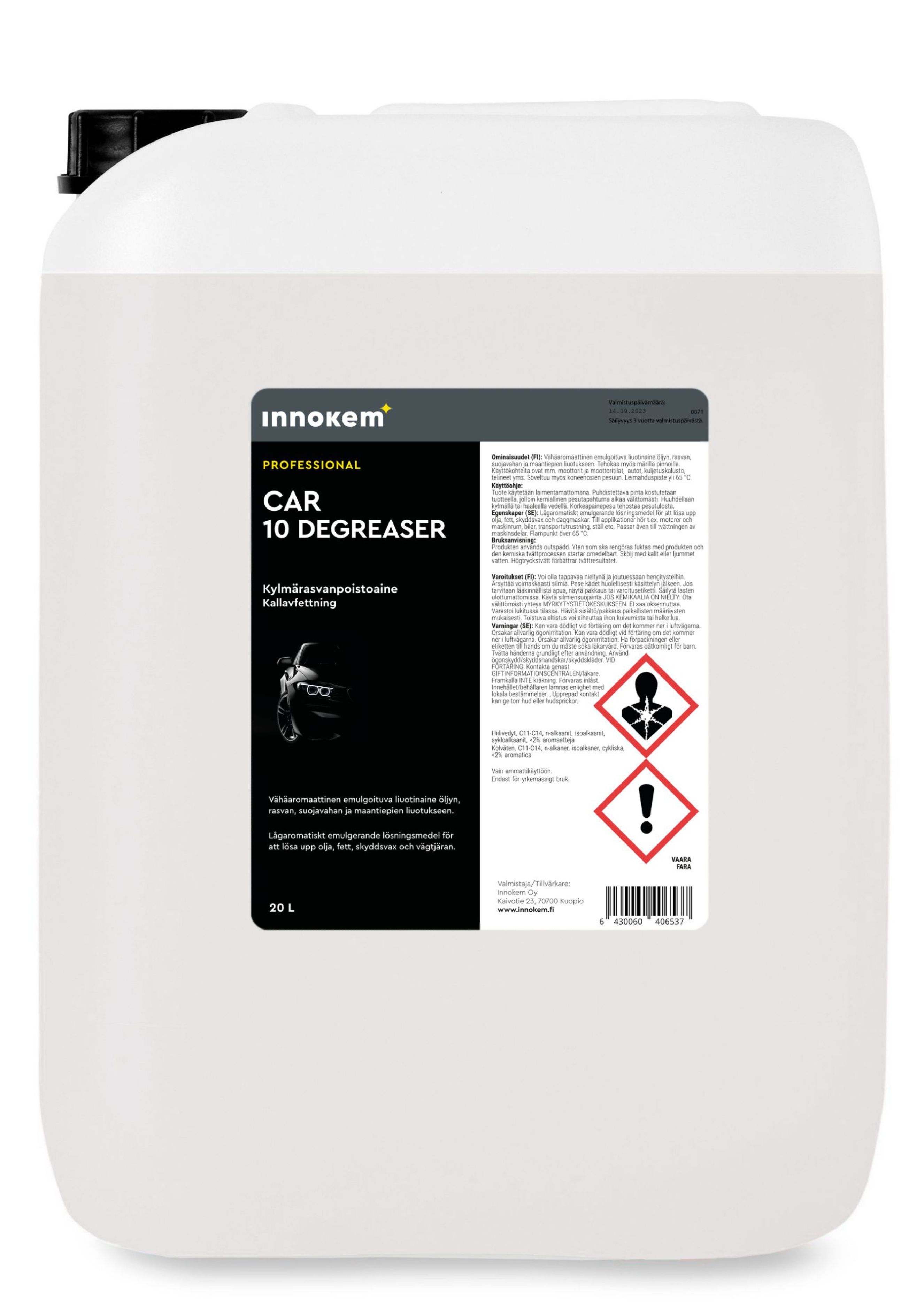 innokem 10 degreaser kylmärasvanpoistoaine