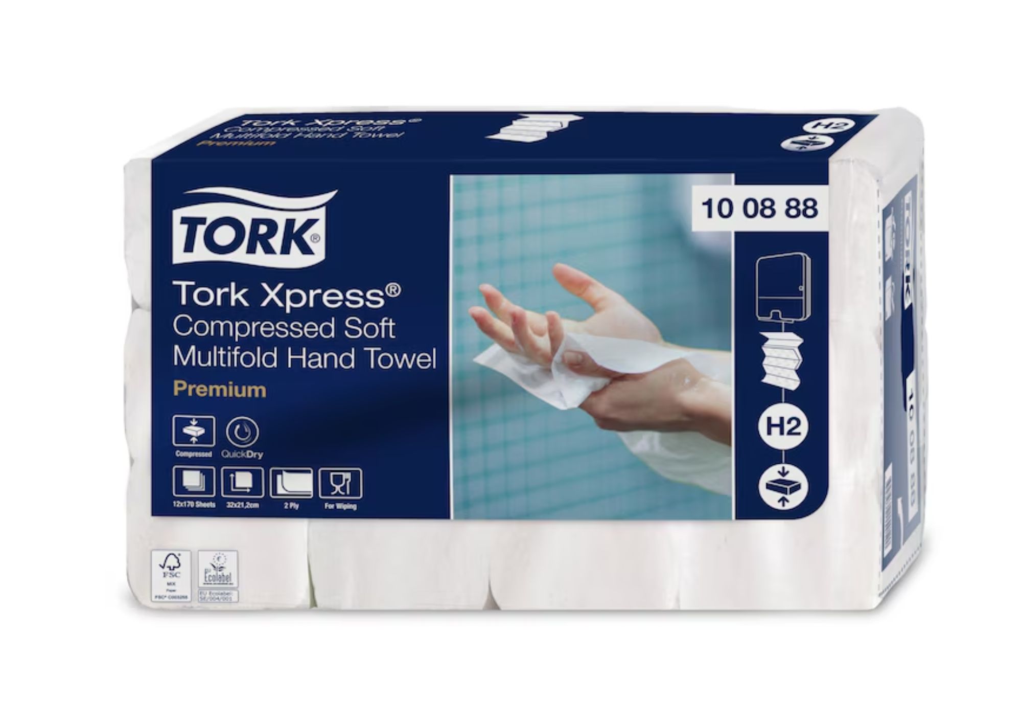 100888 Tork Xpress Soft Multifold Käsipyyhe H2