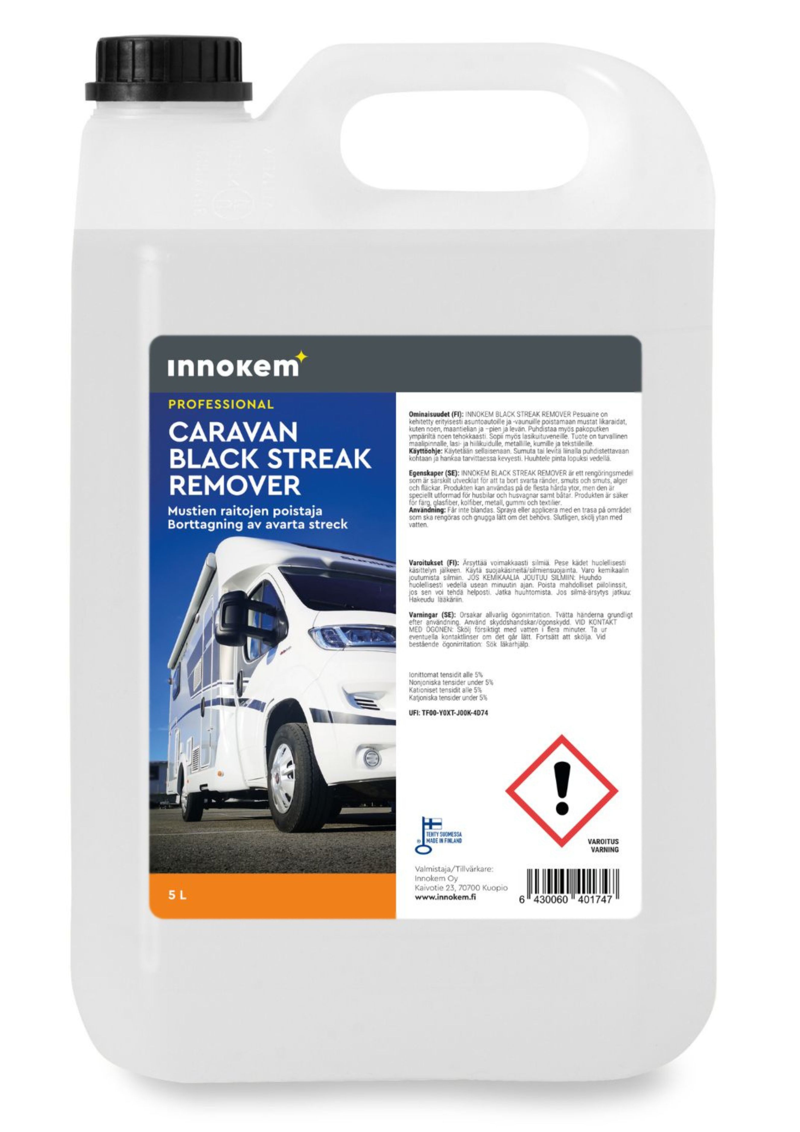 innokem caravan black streak remover puhdistusaine