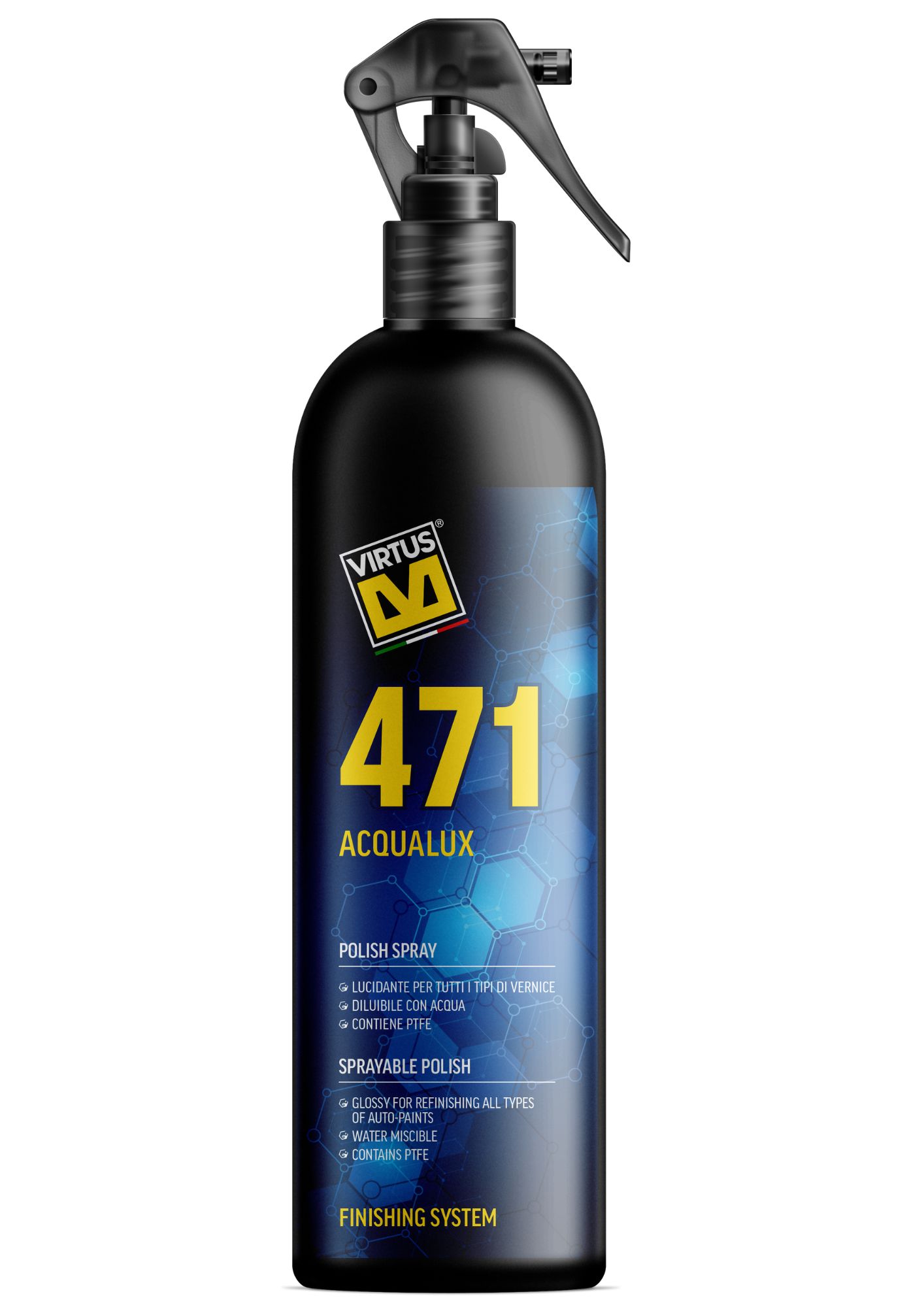 virtus 471 acqualux spray polish 500ml