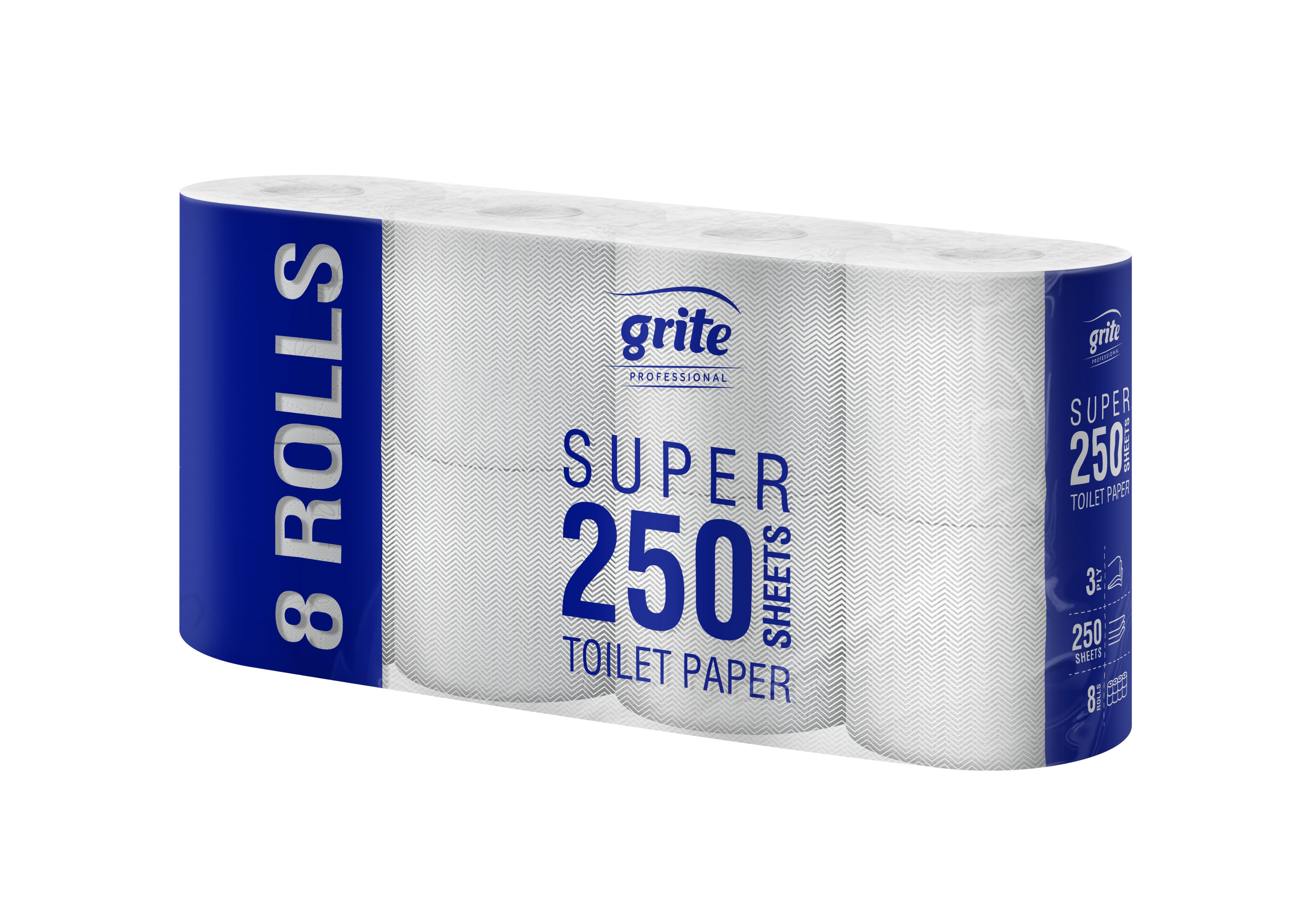 GRITE Super 250T WC-paperi, 3-krs