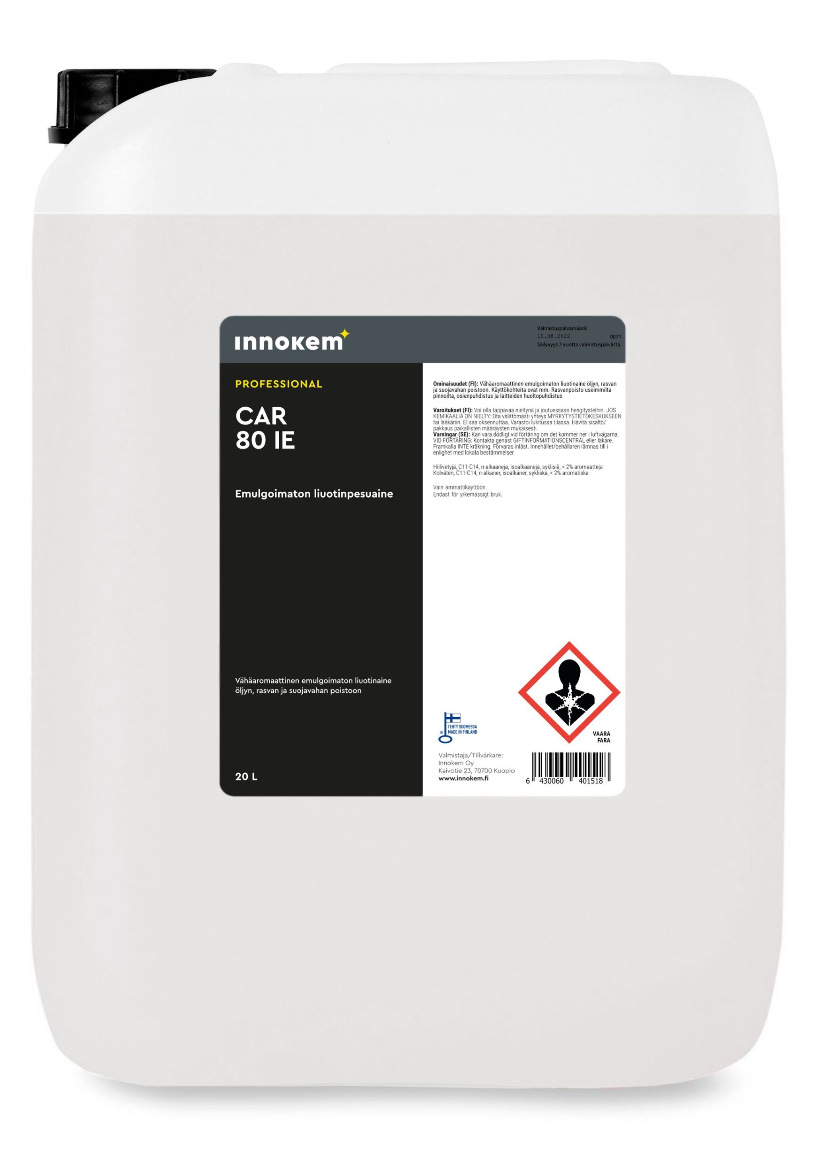 innokem 80 ie liuotinpesuaine