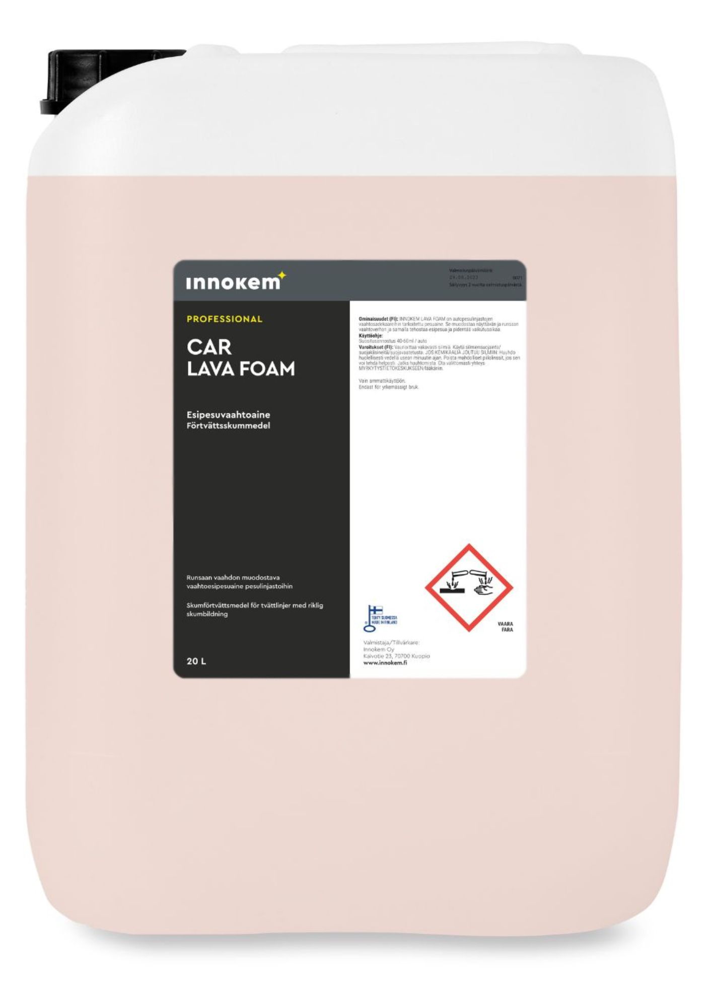 innokem lava foam line pesukoneaine